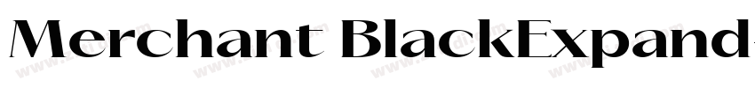 Merchant BlackExpand字体转换